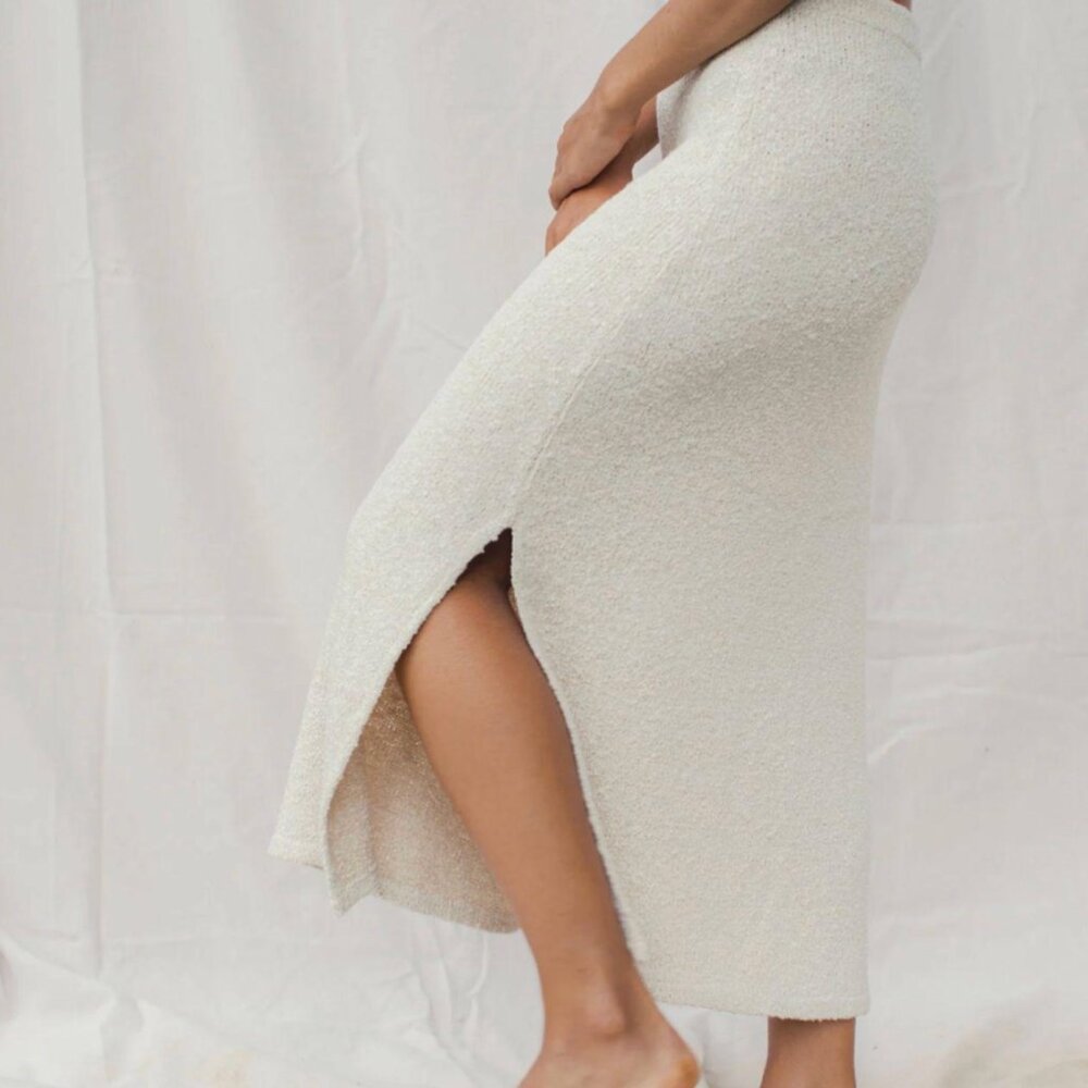 Indigo Luna Women's White and Cream Skirt